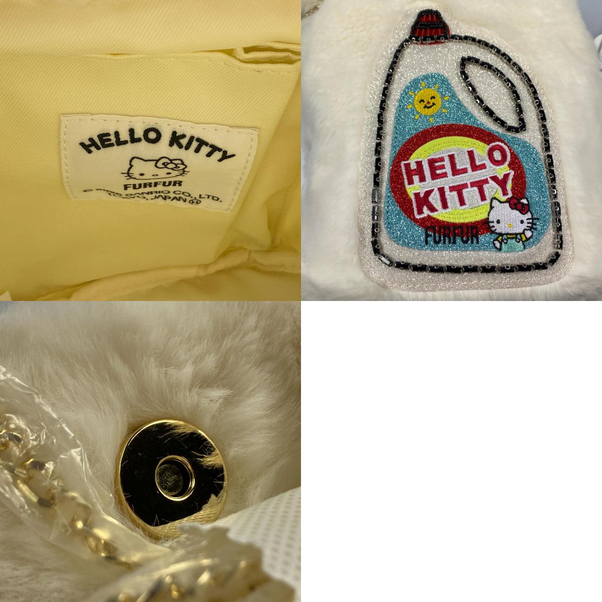 furfur | ファーファー HELLO KITTYエコファーショルダーバッグ ショルダーバッグ RWGB261505 2025A/W アイボリー【姫路東店】