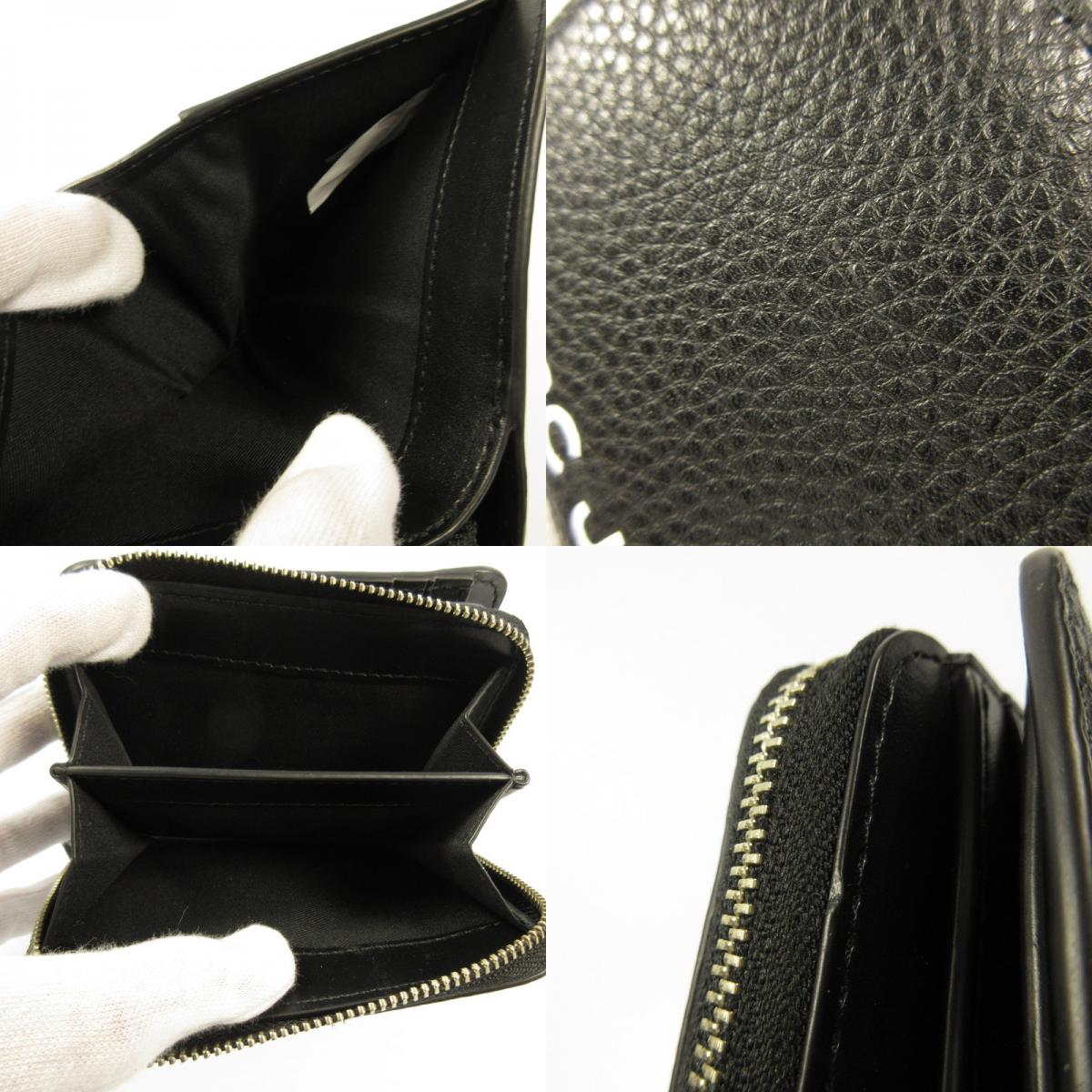 【中古】MARC JACOBS | マークジェイコブス 二つ折り財布 4S5SMP078S01 ブラック