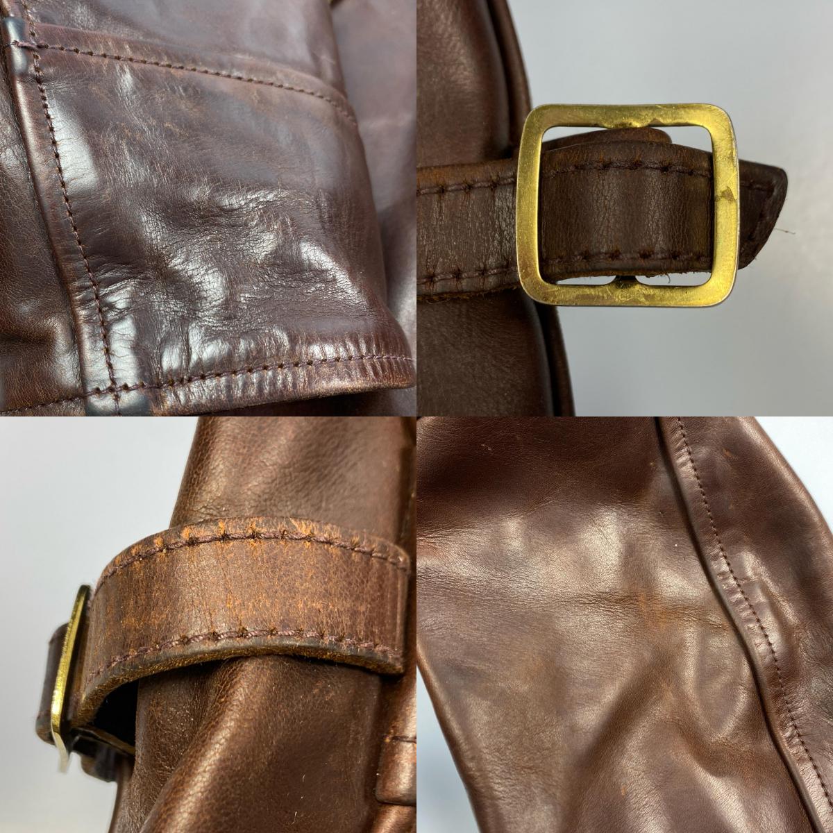 AERO LEATHER | エアロレザー ハイウェイマン レザー ブラウン サイズ:34【姫路東店】