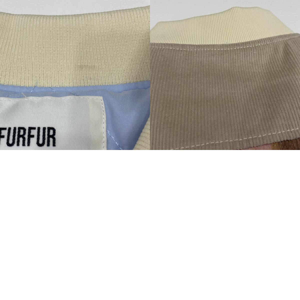 furfur | ファーファー パッチワークスタジャン スタジャン REFJ254033 2025A/W ホワイト【姫路東店】
