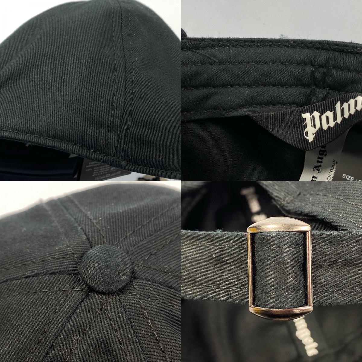 Palm Angels | パームエンジェルス Monogram Hat キャップ PMLB104F24FAB004 ベースボールキャップ 2024A/W ブラック【姫路東店】
