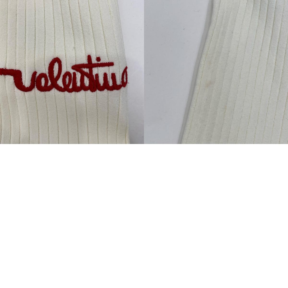 Valentino | ヴァレンチノ Embroidered Logo Ribbed Jumper ニット TB3KC10T58A 2020AW ホワイト サイズ:M【姫路東店】