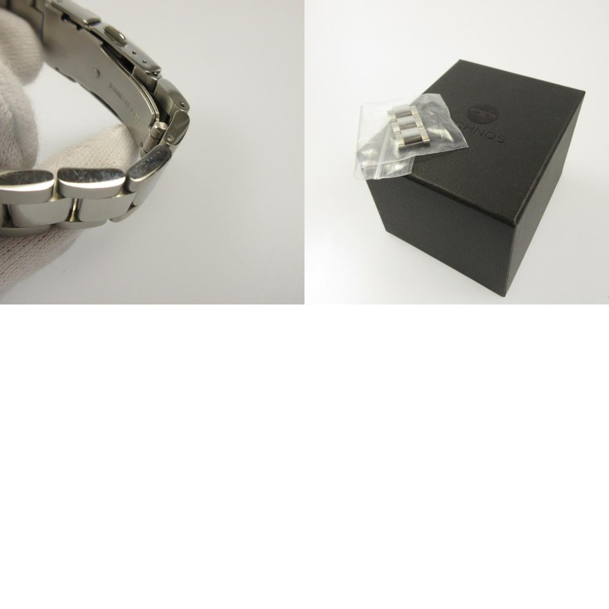 【中古】TECHNOS | テクノス 腕時計 T4C02 シルバー