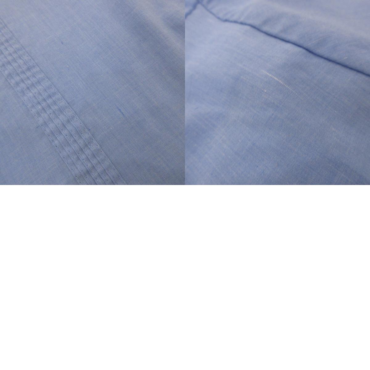 Cuban Shirt Short Sleeve Light Blue Size: L