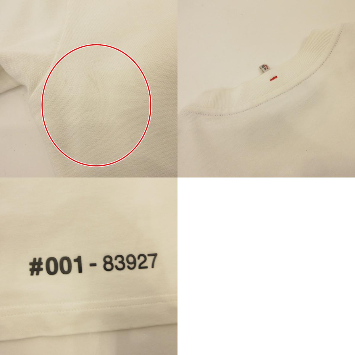 MONCLER | Moncler T-SHIRT MANICA CORTA Short Sleeve T-Shirt J10978C00003 Genuine Product White Size: M