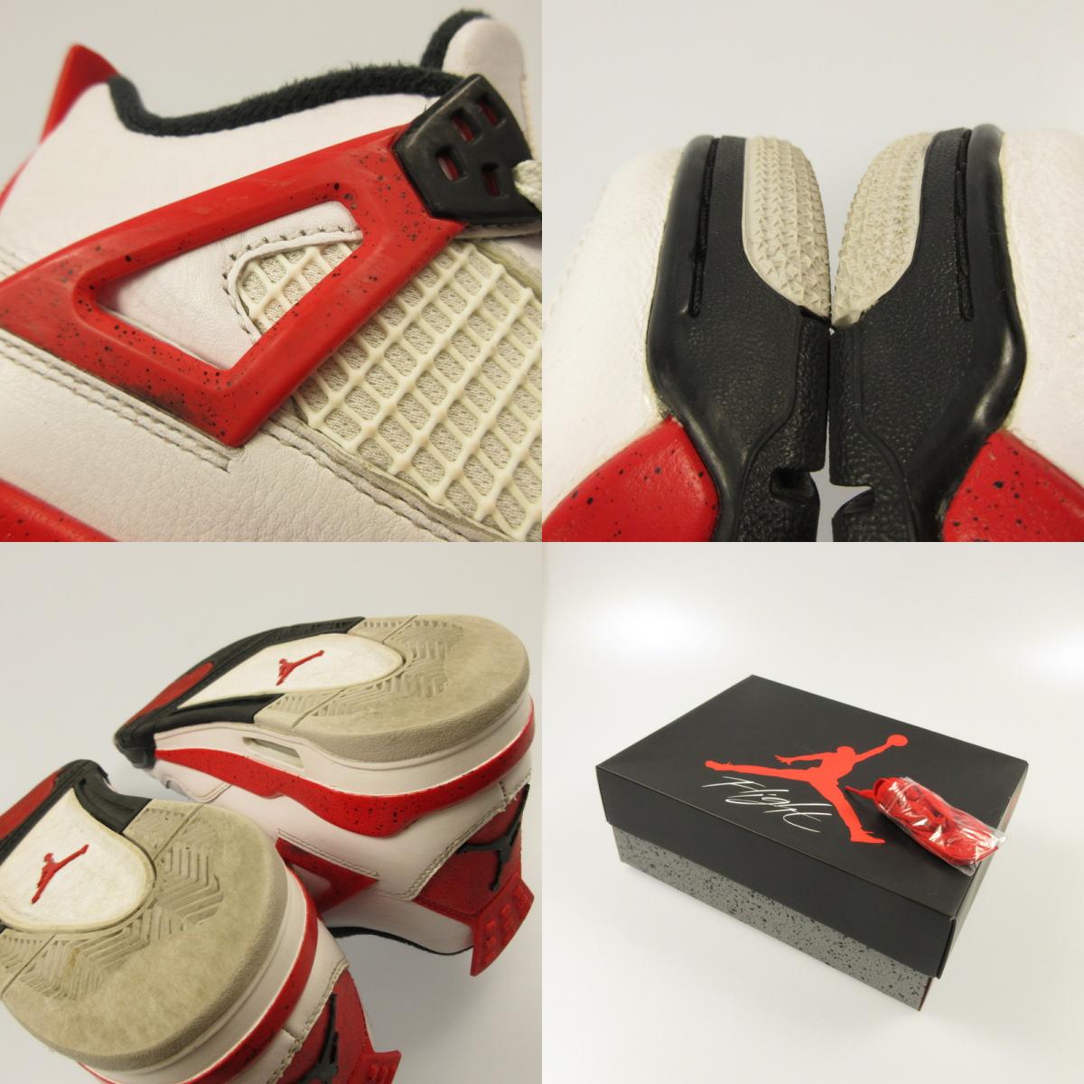 NIKE | ナイキ AIR JORDAN 4 RETRO スニーカー 408452-161 ホワイト 24cm