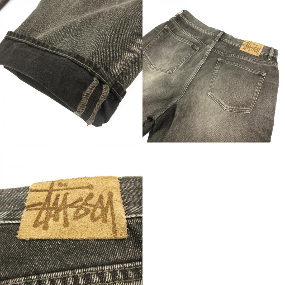 STUSSY | Stüssy BIG OL' JEAN VINTAGE DENIM 'Black Vintage Wash' Denim Pants 116692 2025 S/S Black Size: 32