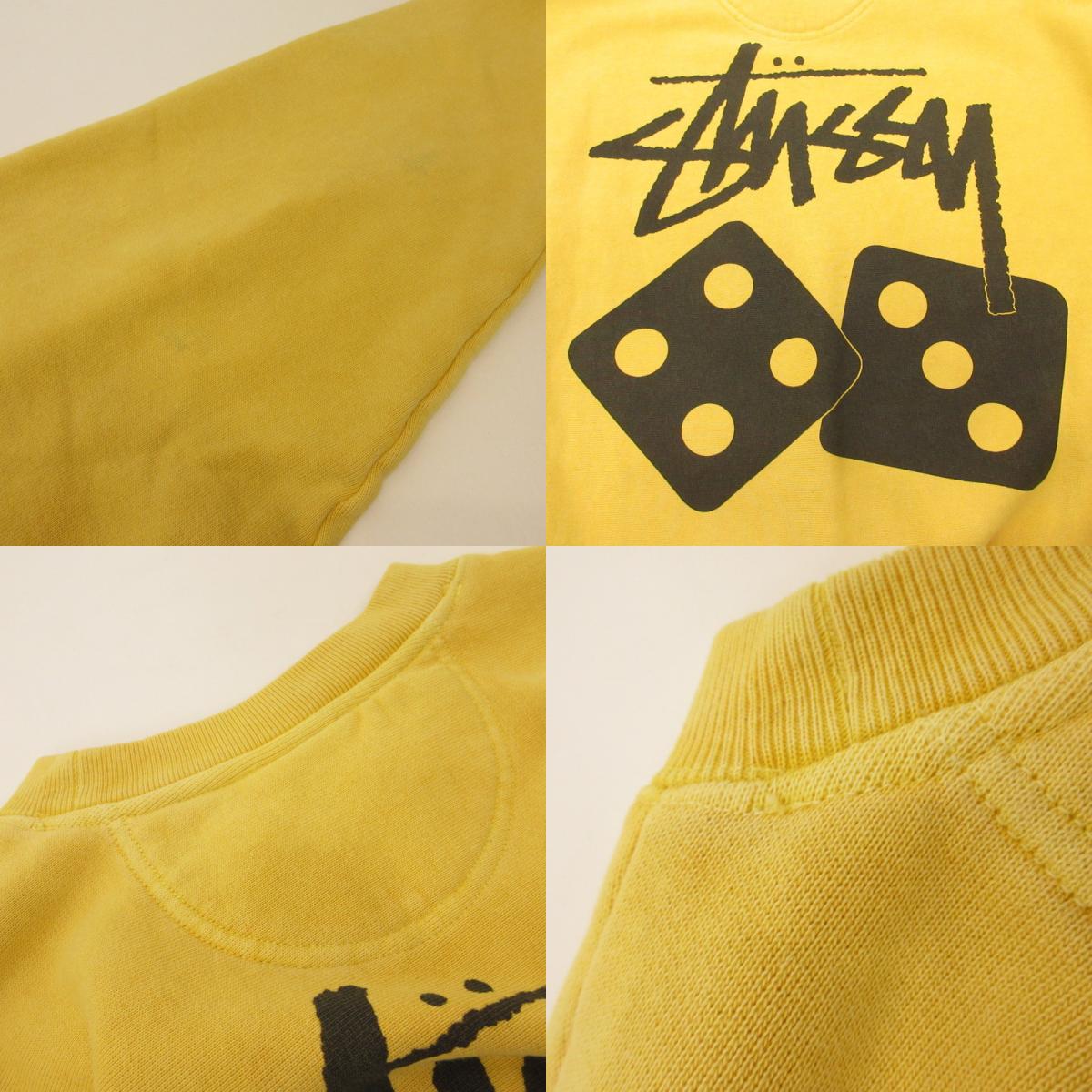 STUSSY | ステューシー DICE CREW PIGMENT DYED スウェット 1915077 イエロー サイズ:M