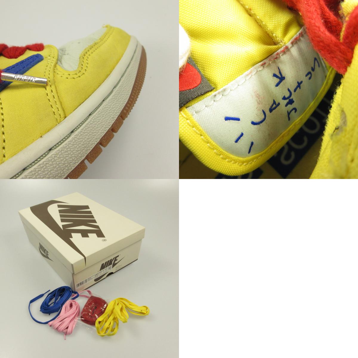 NIKE | Nike WMNS AIR JORDAN 1 LOW OG SP Canary Sneakers DZ4137-700 x Travis Scott Yellow 28.5cm
