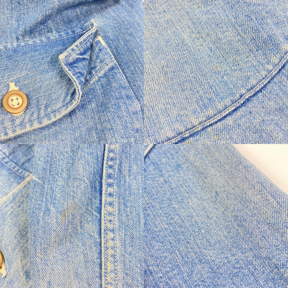 CIOTA(1LDKコーナー) | シオタ インディゴスビンコットン 11.5oz デニムカバーオール カバーオール BZLM-108M ブルー サイズ:4【姫路東店】