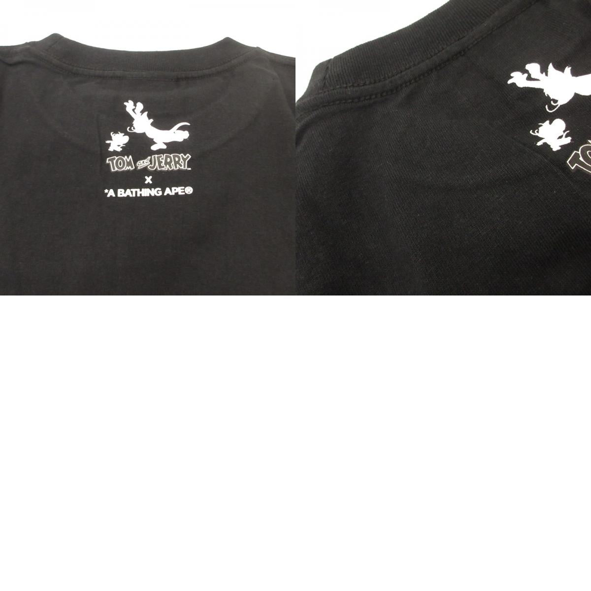 A BATHING APE | アベイシングエイプ TOM AND JERRY BABY MILO TEE 2 半袖Tシャツ 2H23110926 ×トムとジェリー ブラック サイズ:L
