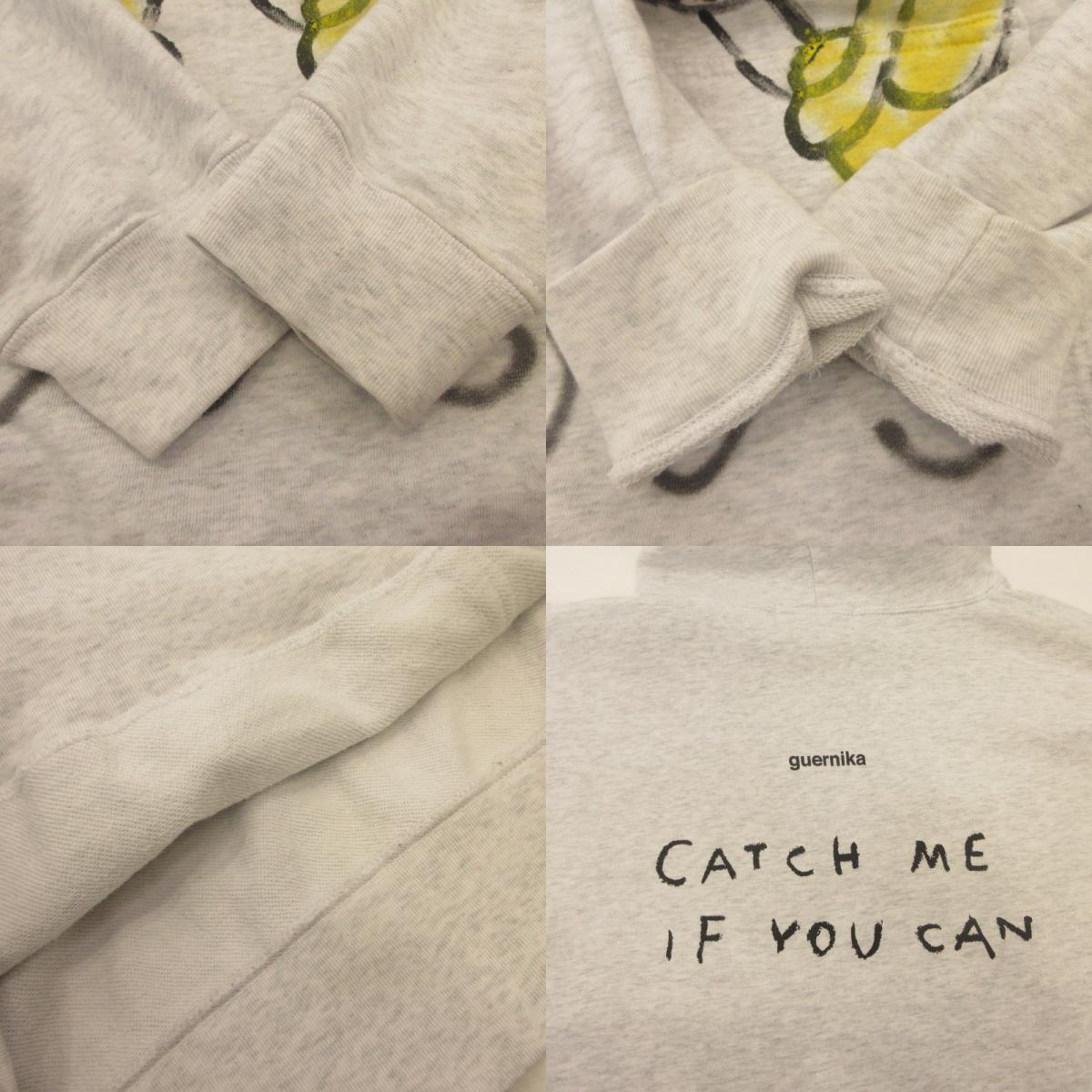 GUERNIKA | ゲルニカ Paint Hoodie - ANONYMOUSE パーカー 5214-01 グレー サイズ:XXL