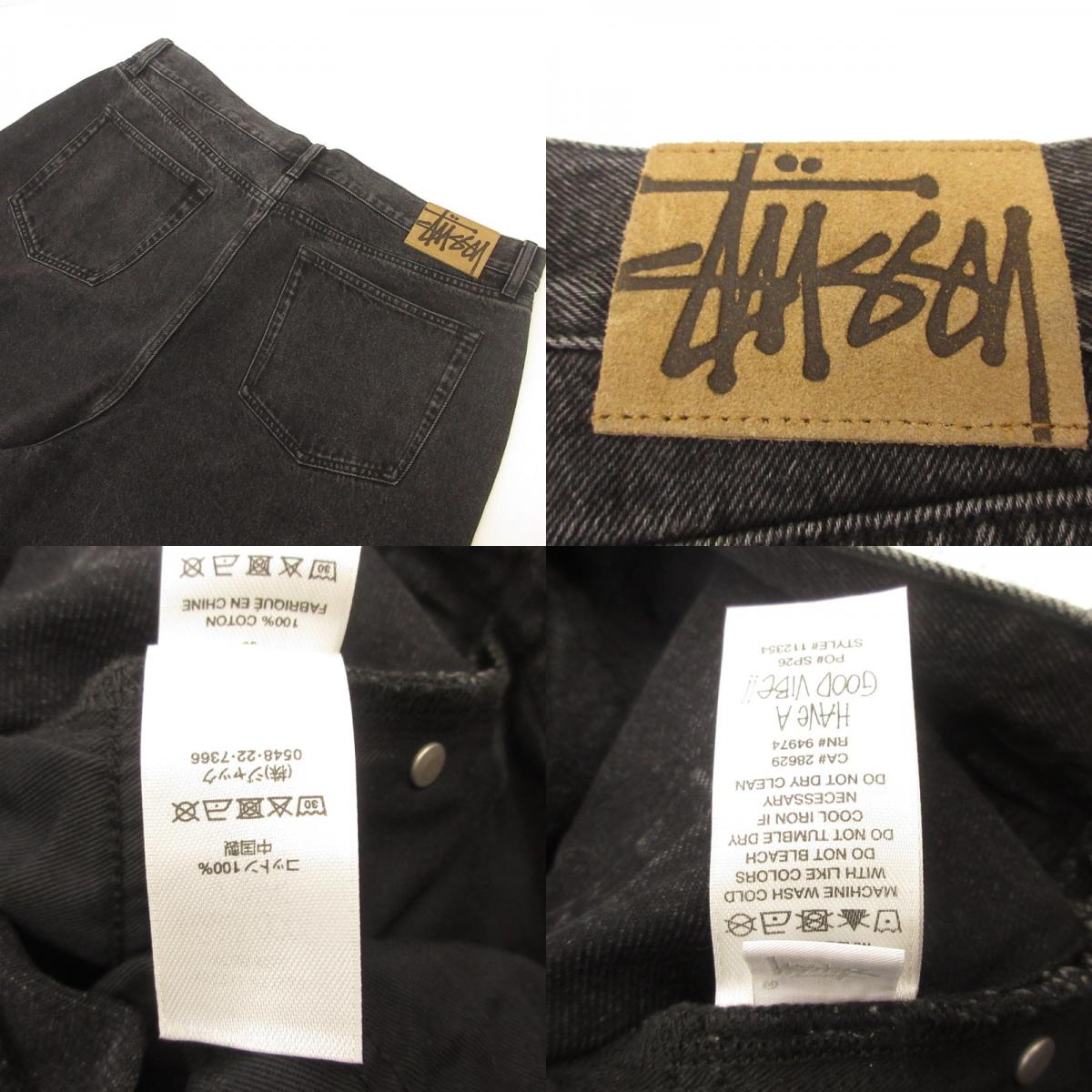 STUSSY | ステューシー BIG OL' SHORT DENIM ショートパンツ 112354 ブラック サイズ:36