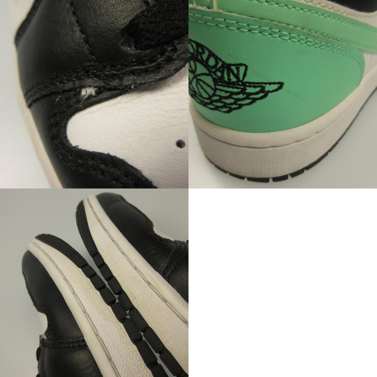 NIKE | ナイキ AIR JORDAN 1 LOW GREEN GLOW スニーカー 553558-131 ホワイト 26.5cm