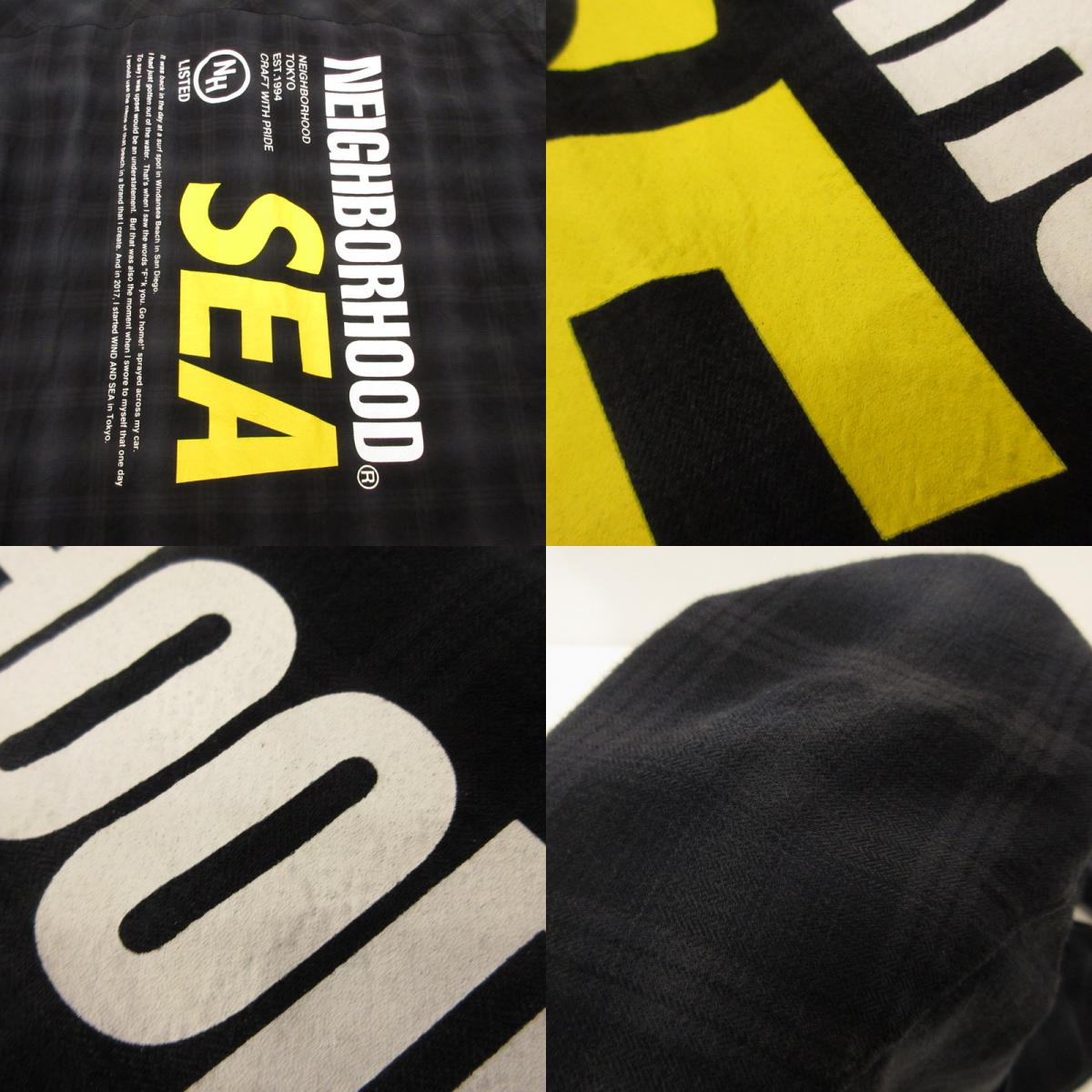 NEIGHBORHOOD | ネイバーフッド NHWDS/C-SHIRT.LS 長袖シャツ 201AQWSN-SHM01S ×WIND AND SEA サイズ:XL