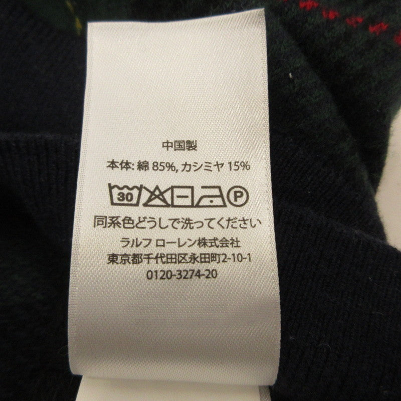 POLO RALPH LAUREN | ポロ・ラルフローレン プラッド ショートスリーブ セーター 半袖Tシャツ サイズ:M