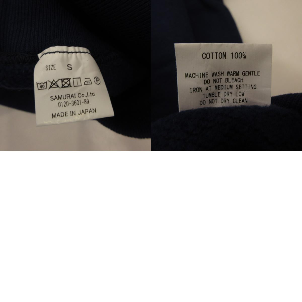 SAMURAI JEANS | サムライジーンズ スウェット SCS18-102 ネイビー サイズ:S