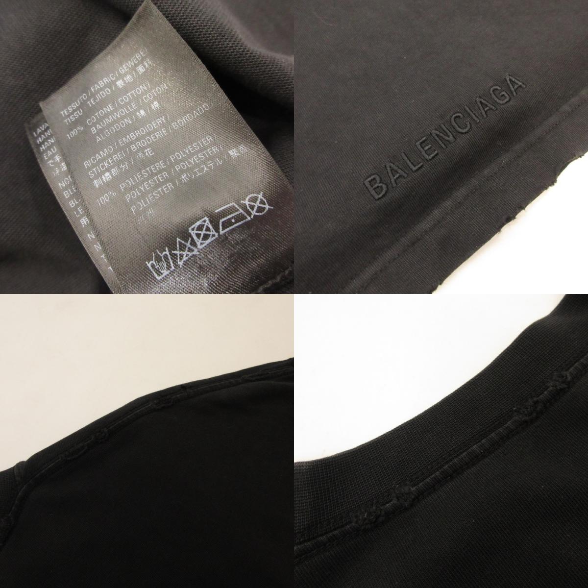 BALENCIAGA | バレンシアガ 長袖Tシャツ 651796 TLV51 RAMMSTEIN 国内正規品 ブラック サイズ:XXS