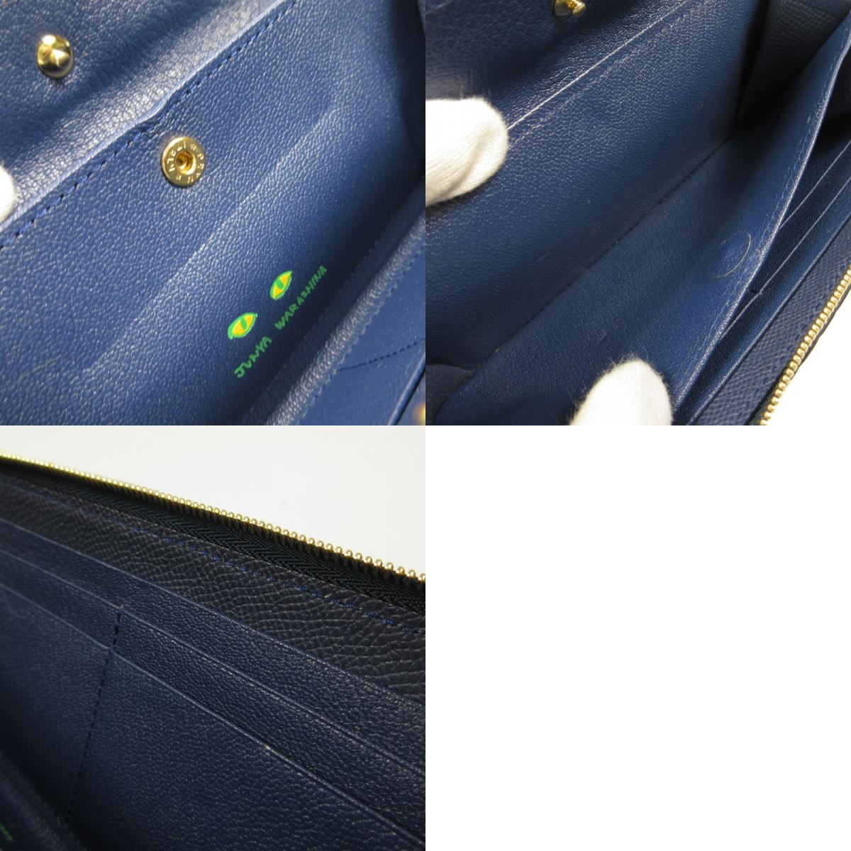 LACINA MINI CROC 長財布 ネイビー