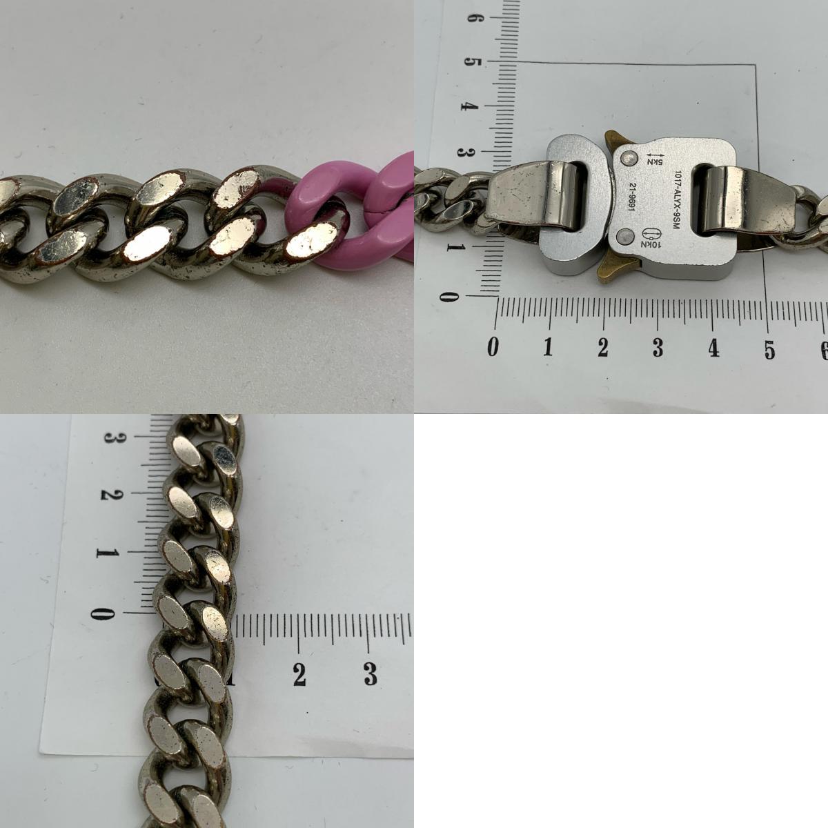 1017 ALYX 9SM | テンセブンティーナリクスナインエスエム COLORED LINKS BUCKLE NECKLACE ネックレス AAUJW0078OT03 シルバー【姫路東店】