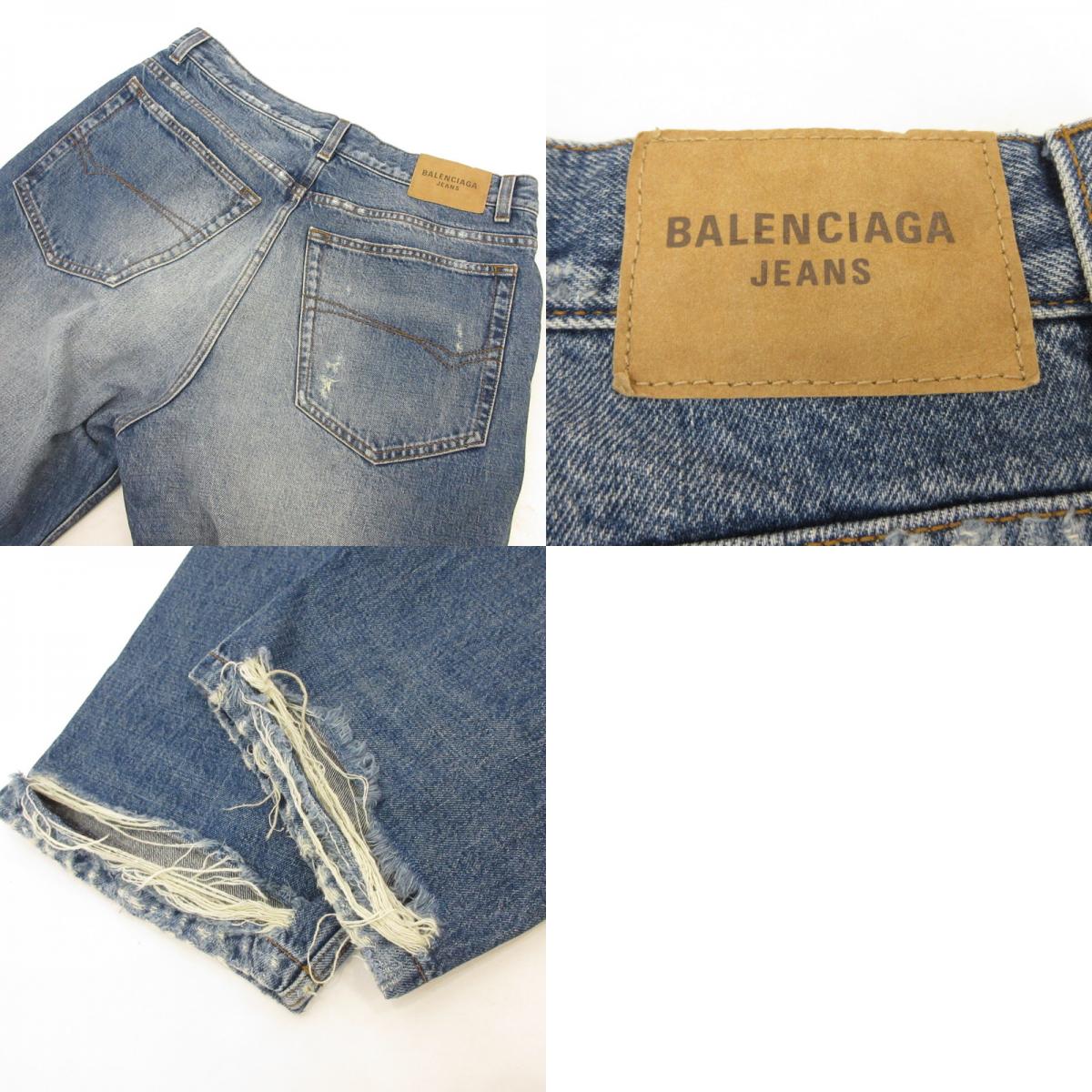 BALENCIAGA | バレンシアガ LOOSE FIT DENIM PANTS デニムパンツ 736540 国内正規品 ブルー サイズ:S