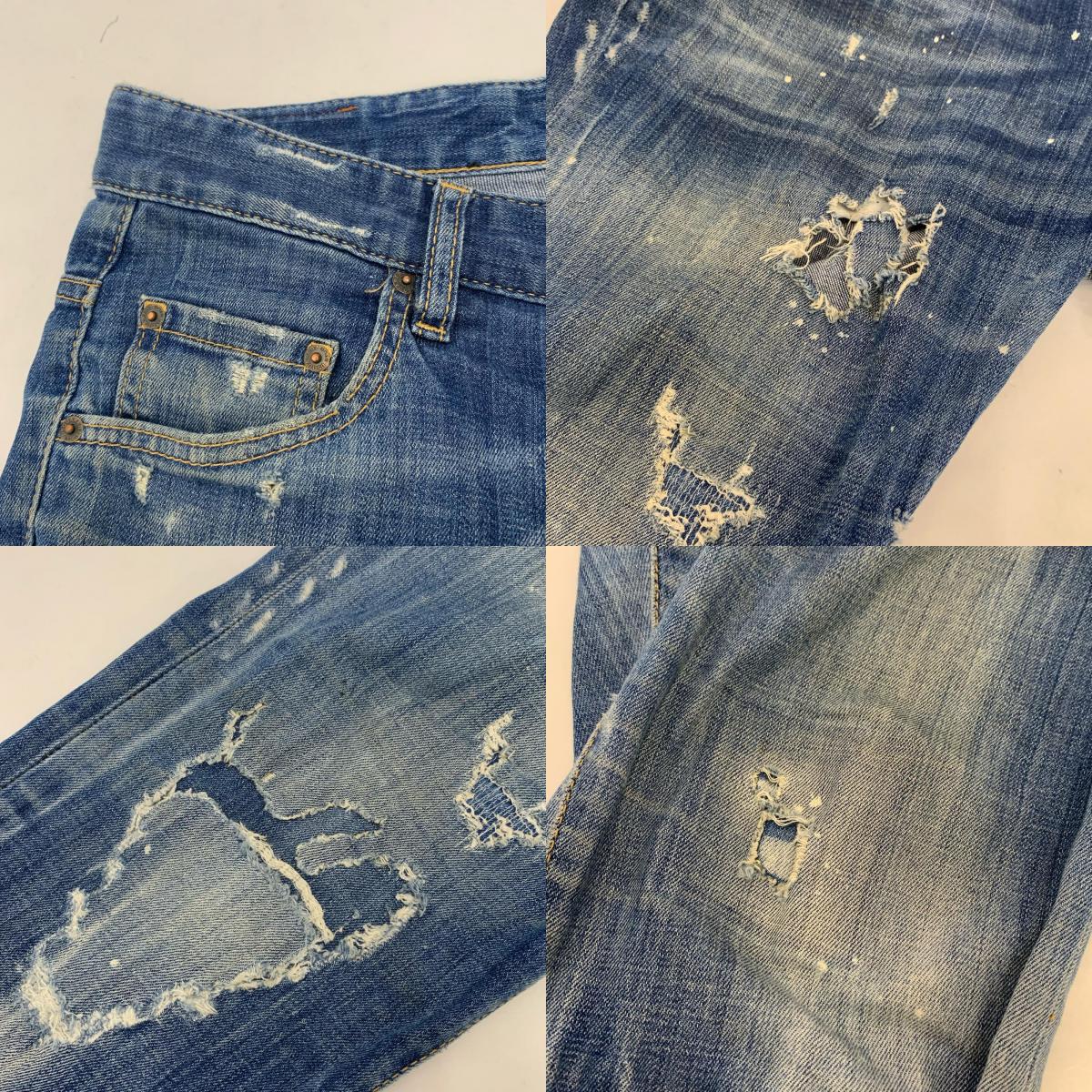 【中古】DSQUARED2 | ディースクエアード SKATER JEANS デニムパンツ 2017S/S サイズ:48 国内正規タグ ブルー サイズ:48【姫路東店】