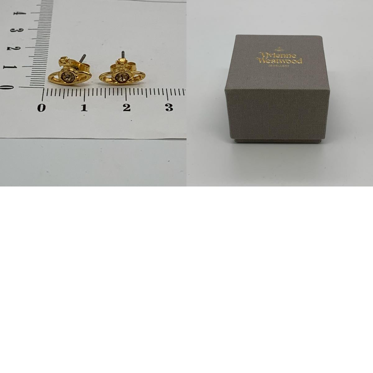 Vivienne Westwood | ヴィヴィアンウエストウッド NANO SOLITAIRE EARRINGS ピアス ゴールド【姫路東店】