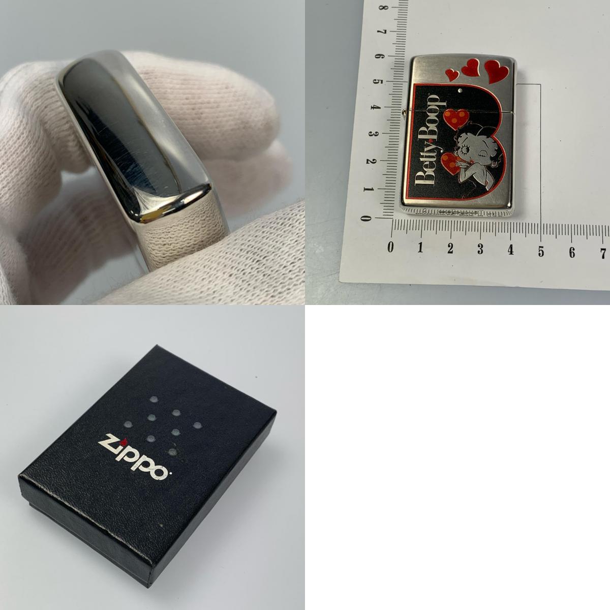 【中古】ZIPPO | ジッポ BETTY BOOP 90th LOVE 「B」 ライター 年式:2021年製 シルバー【姫路東店】
