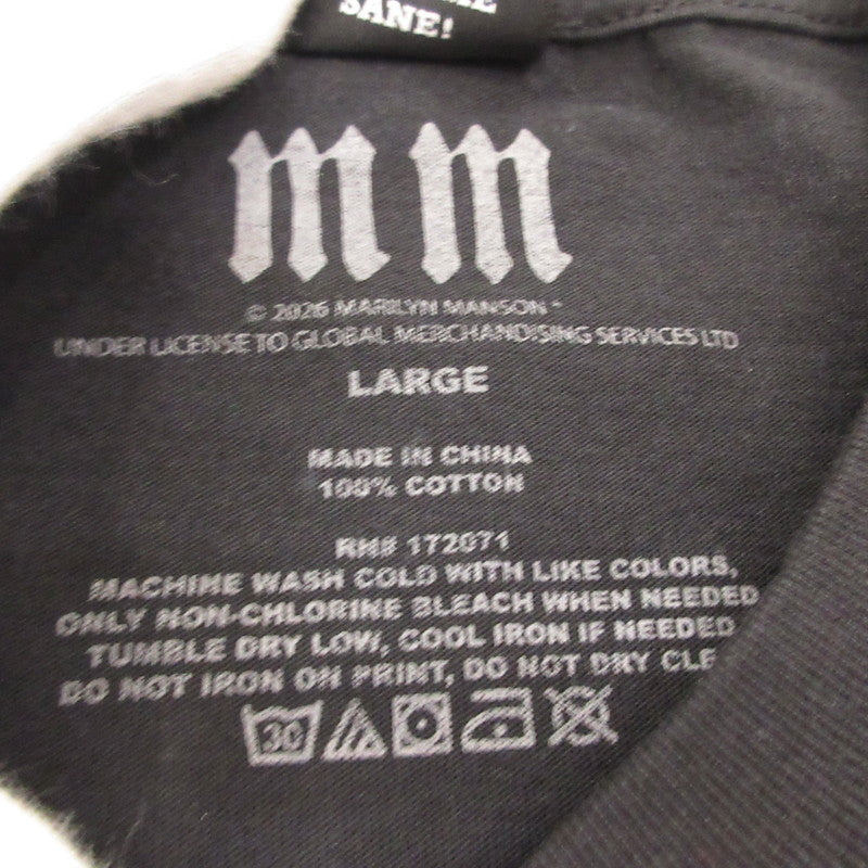 MARILYN MANSON MECHANICAL ANIMAL 半袖Tシャツ TSGV100MMA ブラック サイズ:M【姫路東店】