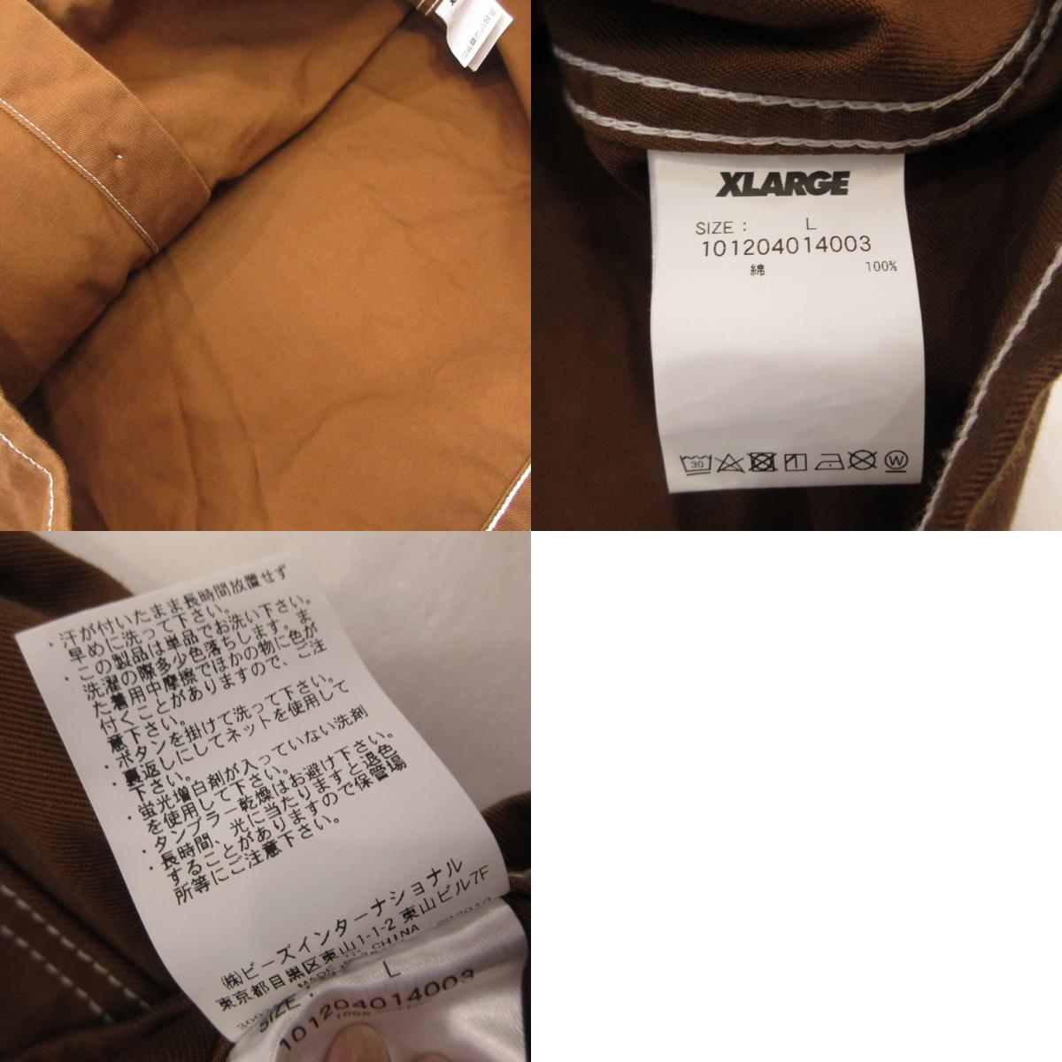 X-LARGE | エクストララージ CONTRAST STITCH WORK SHIRT その他トップス 101204014003 ブラウン サイズ:L【姫路東店】