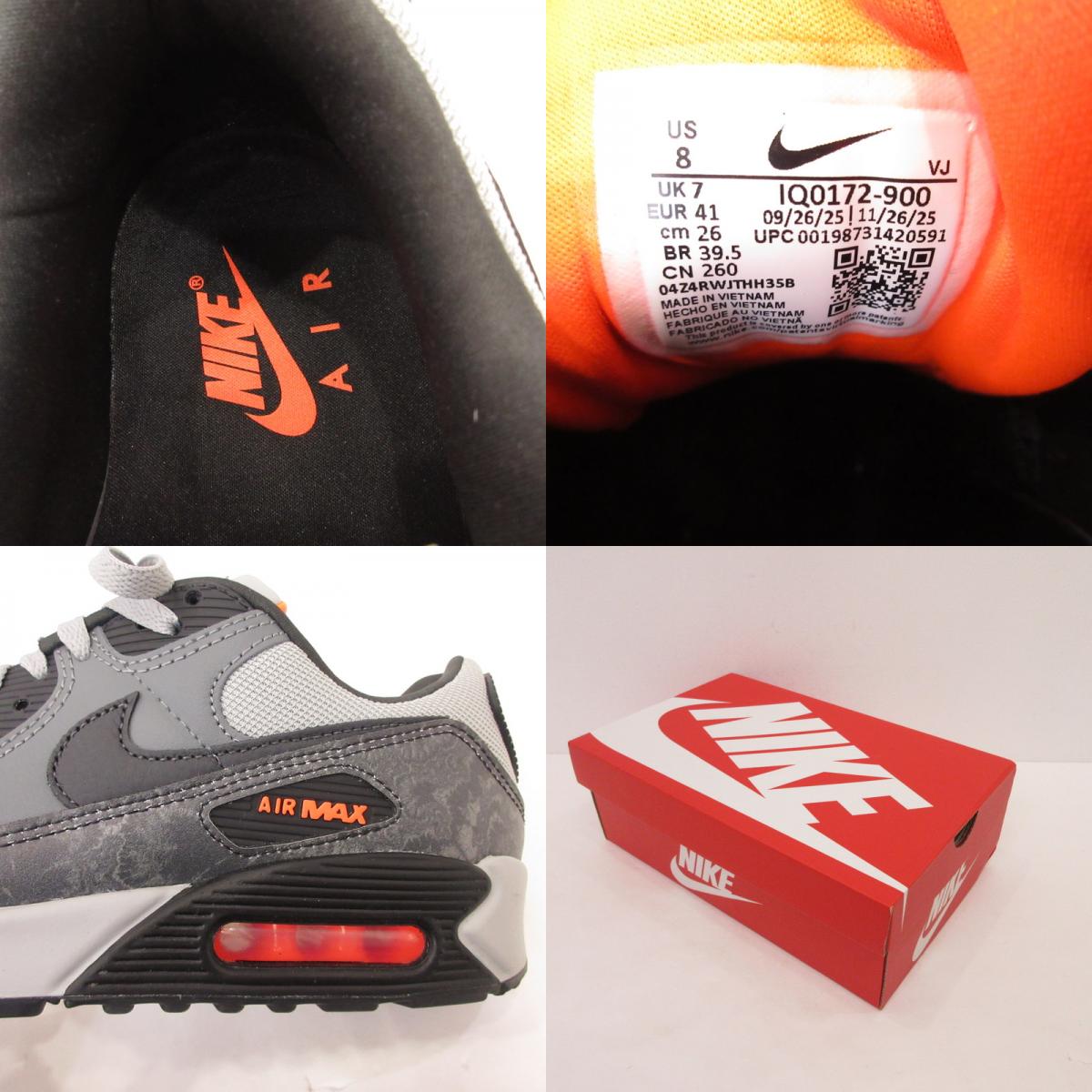 NIKE | ナイキ Air Max 90 PRM スニーカー IQ0172-900 :2026S/S グレー 26cm【姫路東店】