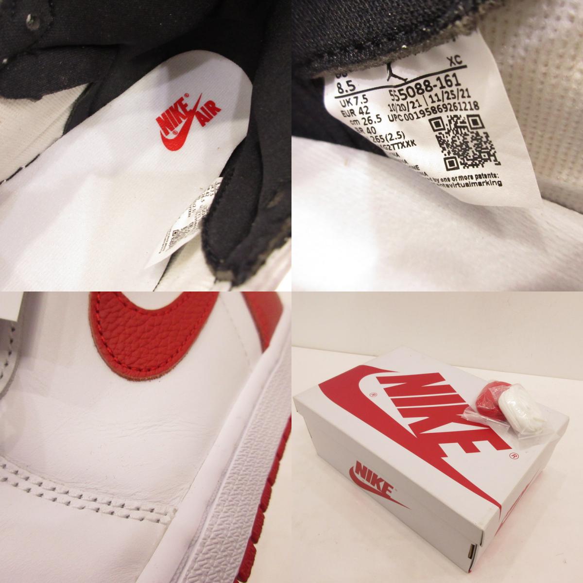 NIKE | ナイキ AIR JORDAN 1 RETRO HIGH OG HERITAGE スニーカー 555088-161 ホワイト 26.5cm【姫路東店】