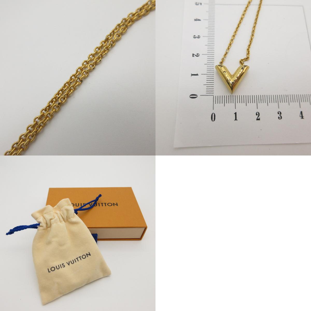 LOUIS VUITTON | ルイ・ヴィトン エセンシャルV ネックレス M00857 ゴールド【姫路東店】