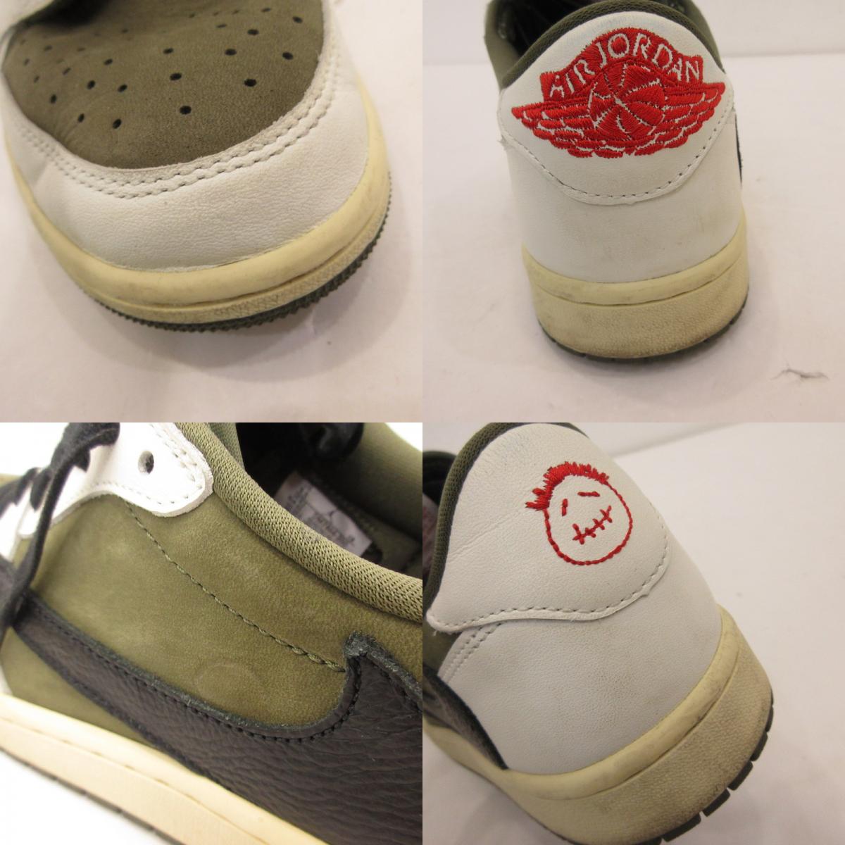 NIKE | ナイキ×Travis Scott AIR JORDAN 1 LOW OG SP REVERSE OLIVE スニーカー DM7866-200 オリーブ【姫路東店】