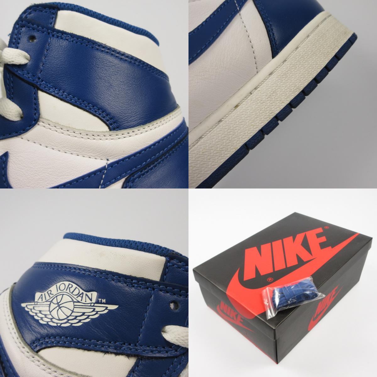 NIKE | ナイキ AIR JORDAN 1 RETRO HIGH OG STORM BLUE スニーカー 555088-127 ブルー 26.5cm【姫路東店】