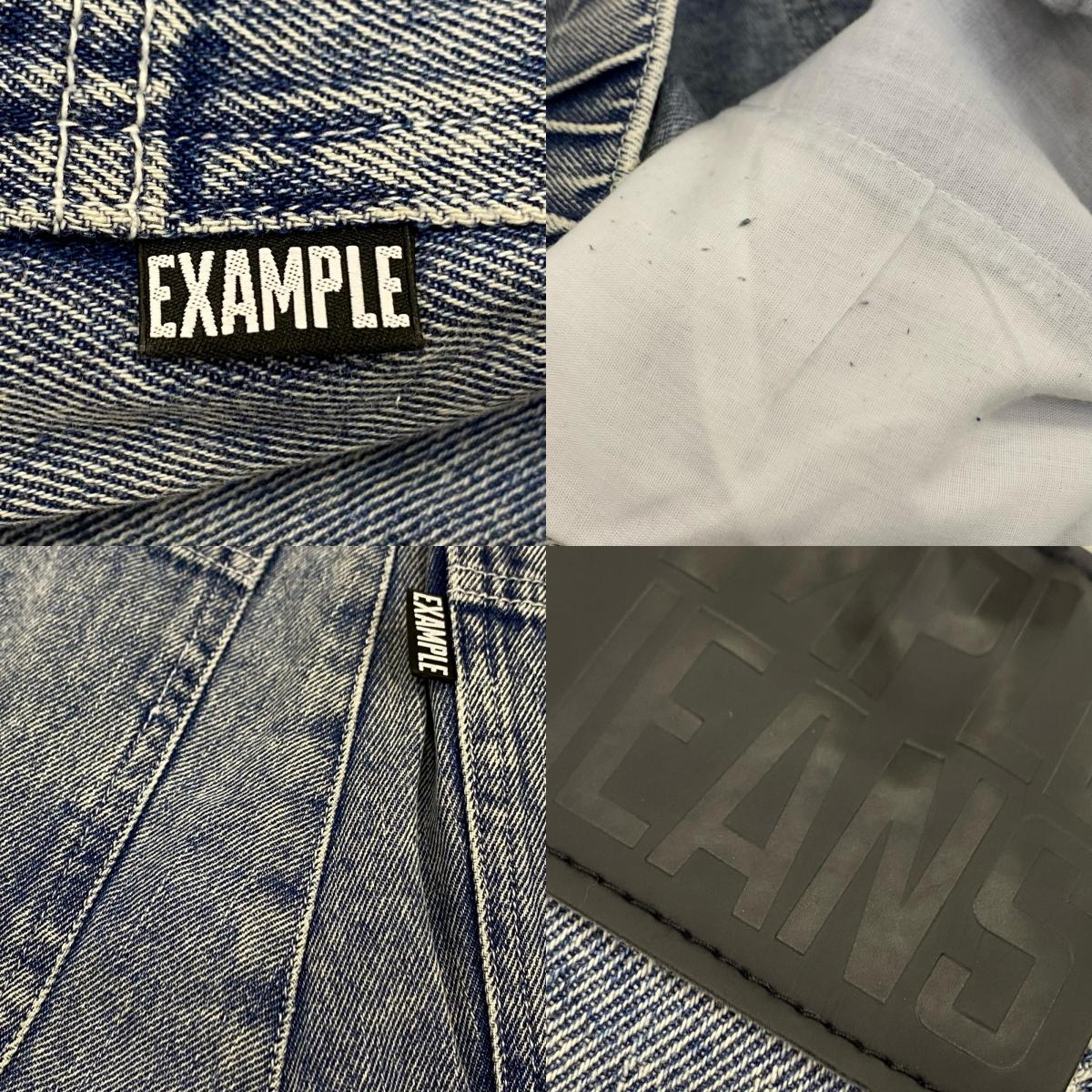 EXAMPLE | イグザンプル DENIM SIDE BUTTONS PANTS デニムパンツ ライトブルー サイズ:M【姫路東店】