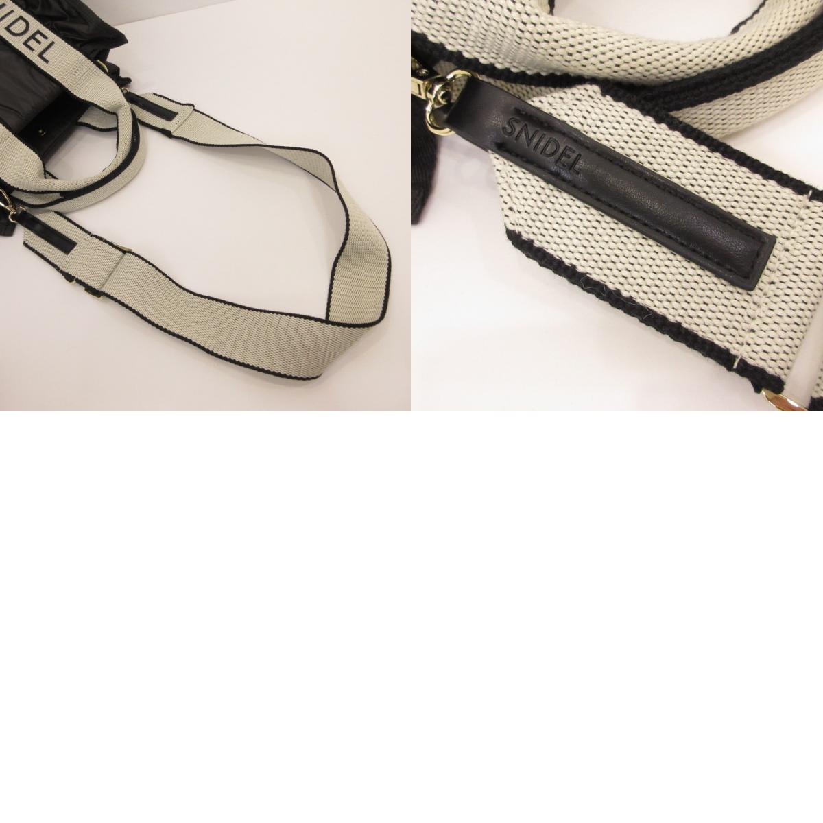 snidel | スナイデル フラッフィーフリルロゴバッグ その他バッグ SWGB244632 2wayバッグ ブラック【姫路東店】