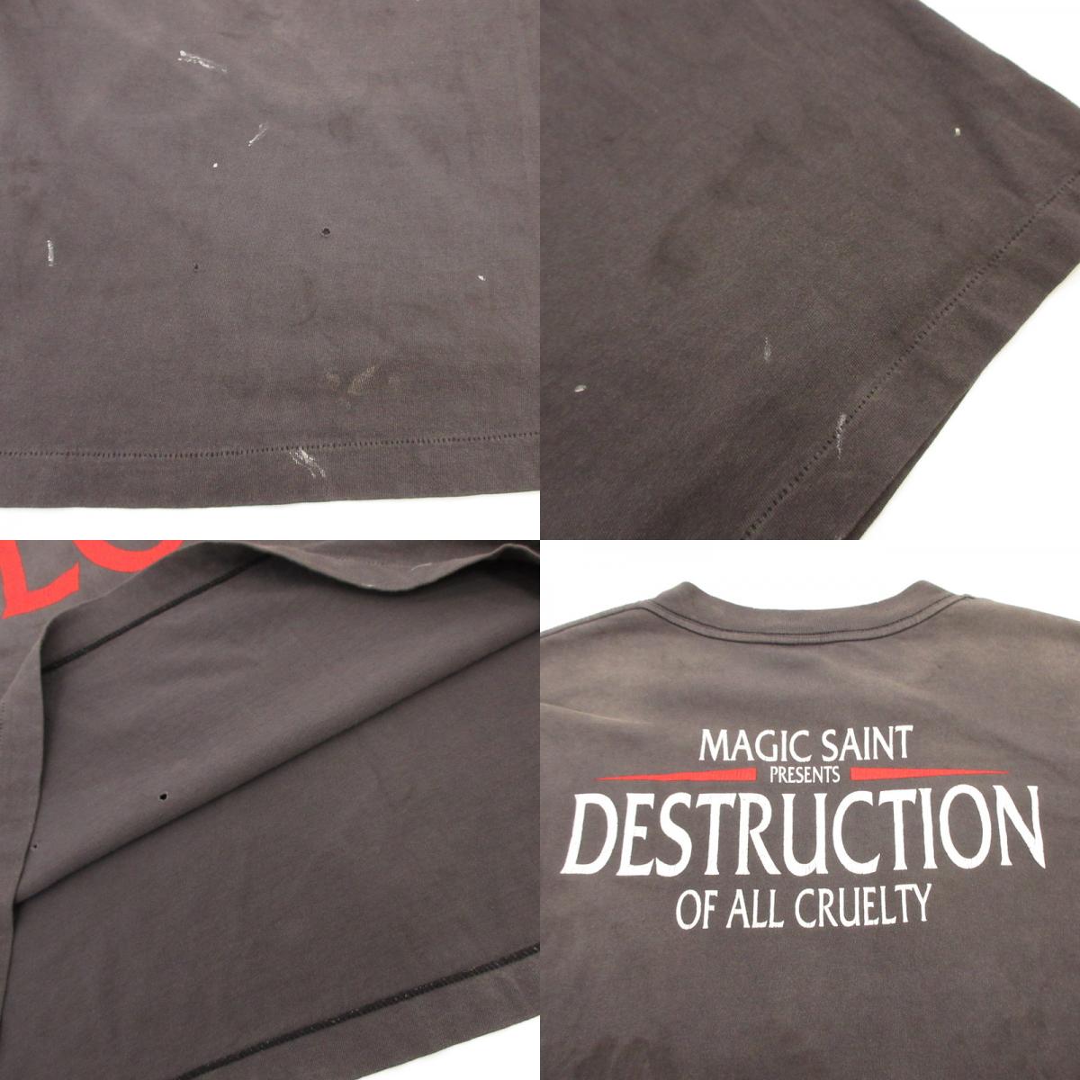 SAINT MICHAEL | セントマイケルセイントマイケル SS T-SHIRT IN TO LOVE 半袖Tシャツ SM-MK1-0000-002 グレー サイズ:XL【姫路東店】