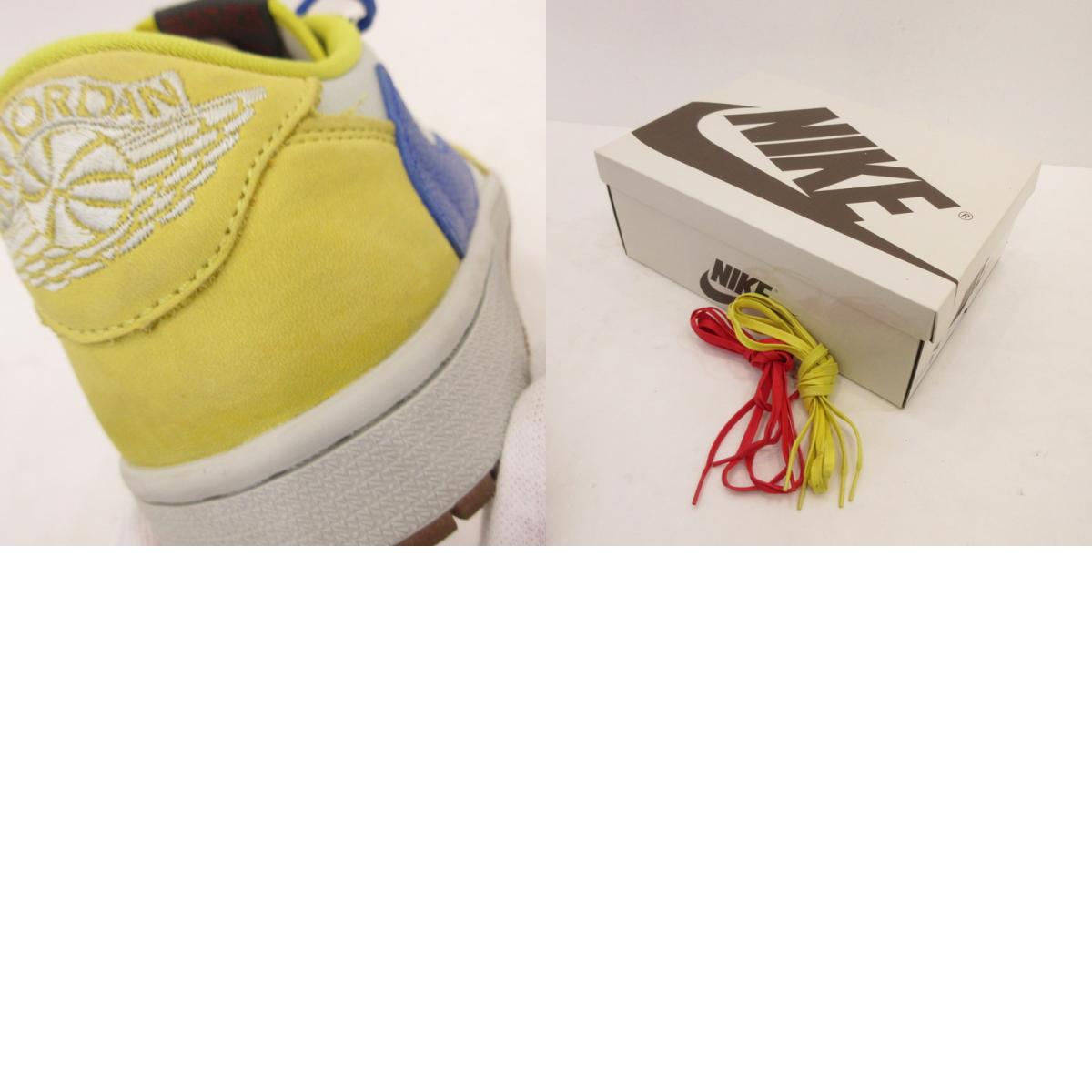 NIKE | ナイキ WMNS AIR JORDAN 1 LOW OG SP Canary スニーカー DZ4137-700 ×Travis Scot イエロー 26.5cm【姫路東店】