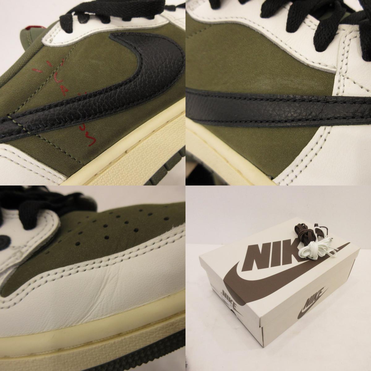 NIKE | ナイキ AIR JORDAN 1 LOW OG SP REVERSE OLIVE スニーカー DM7866-200 ×Travis Scott オリーブ 28cm【姫路東店】