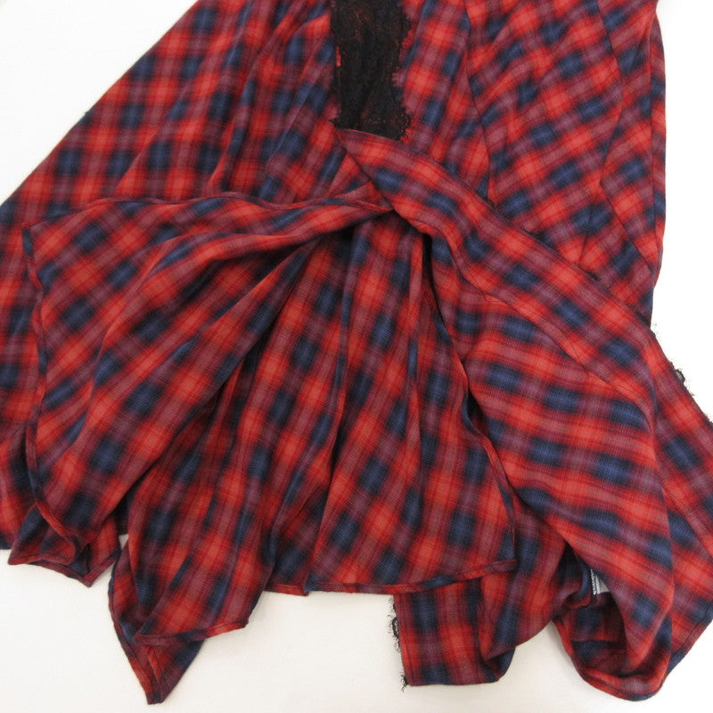 furfur | ファーファー レーストリムフレアチェックドレス ワンピース RWF0264091 2026A/W【姫路東店】