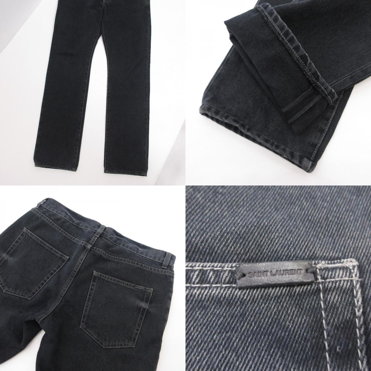 SAINT LAURENT | サンローラン デニムパンツ 597052 国内正規品 サイズ:31 ブラック サイズ:31【姫路東店】