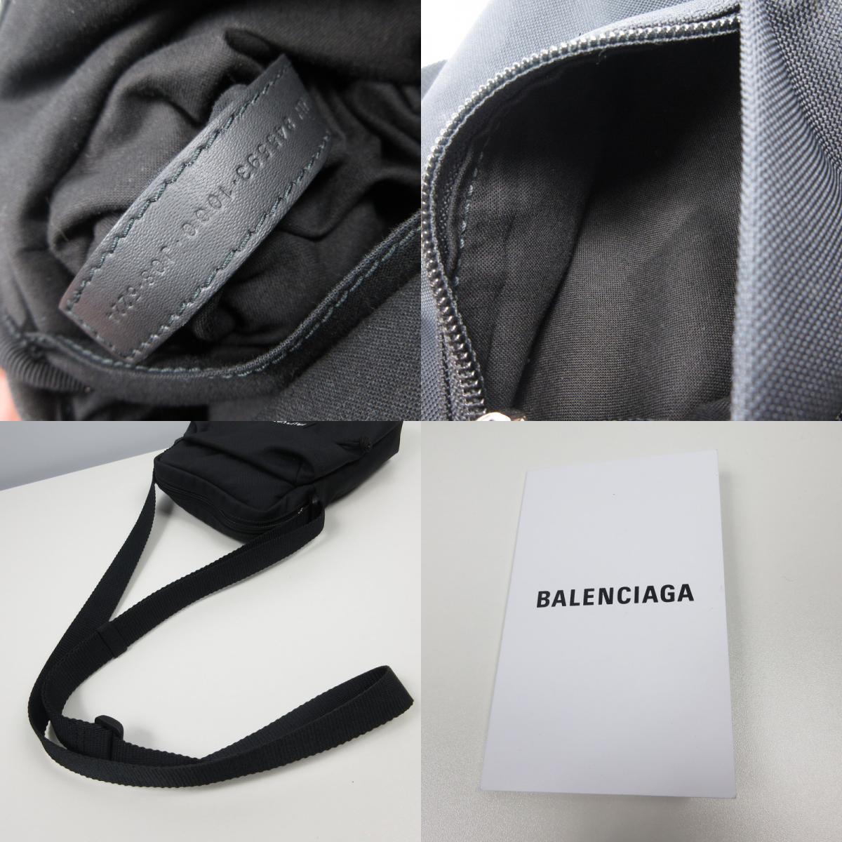 BALENCIAGA | バレンシアガ Explorer Crossbody Pouch ショルダーバッグ 845593 ブラック【姫路東店】