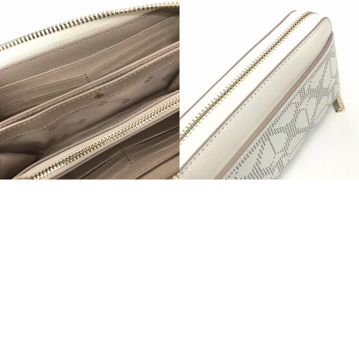 kate spade NEW YORK | ケイトスペードニューヨーク スペンサーパーフォレイテッド 長財布 アイボリー【倉吉店】
