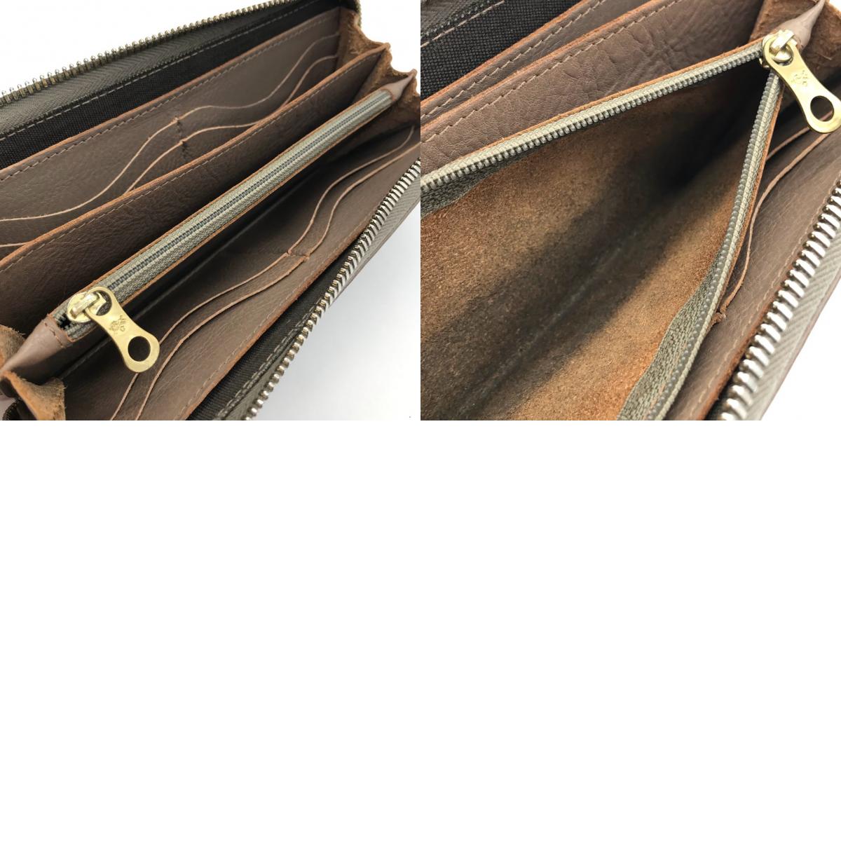 IL BISONTE | イルビゾンテ ラウンドファスナー長財布 長財布 C1166 グレージュ【倉吉店】