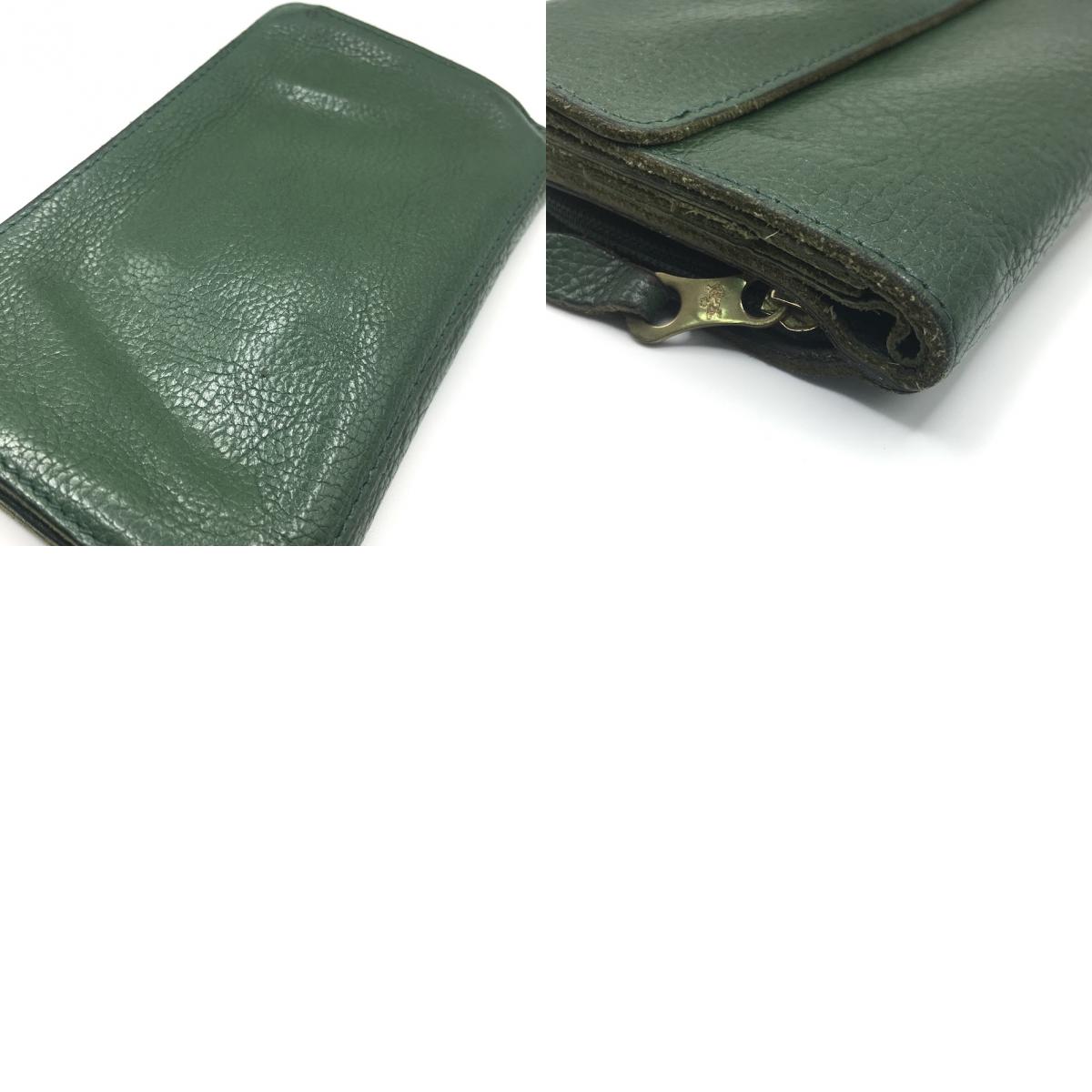 IL BISONTE | イルビゾンテ ミディアムウォレット 三つ折り財布 三つ折り財布 グリーン【倉吉店】