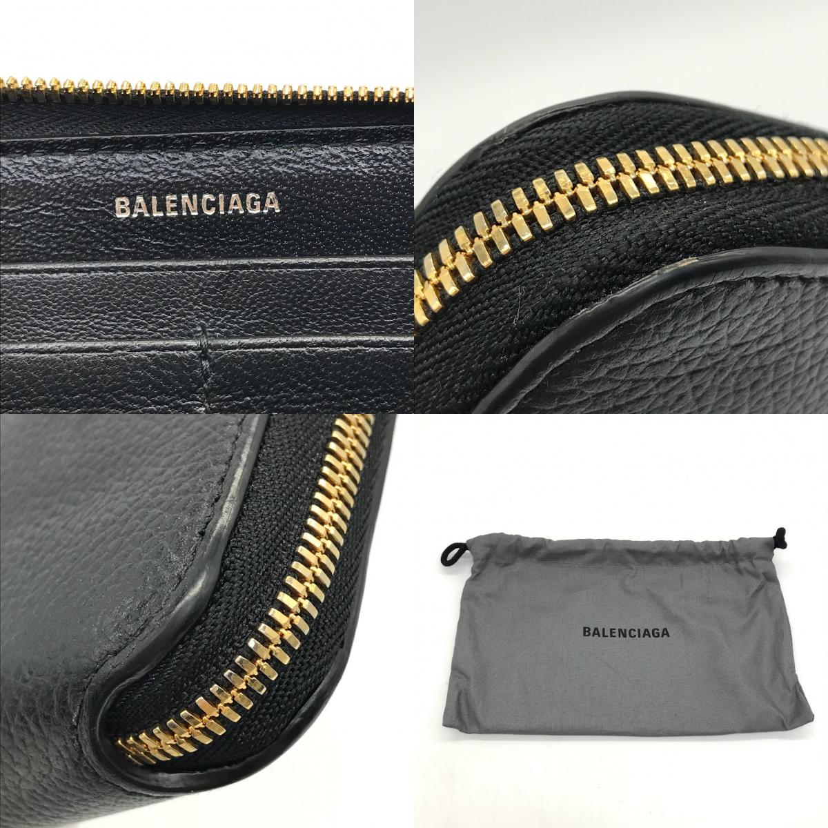BALENCIAGA | バレンシアガ CASH CONTINENTAL WALLET 長財布 594290 ブラック【倉吉店】