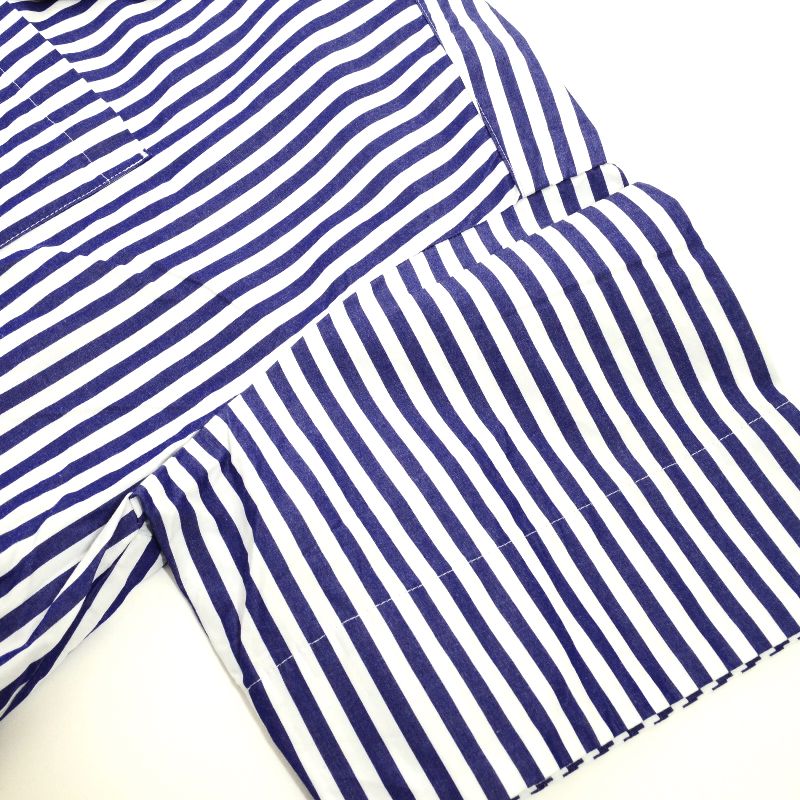 Traditional Weatherwear | トラディショナルウェザーウェア STANDARD SHIRT DRESS ストライプ柄 ワンピース L211OSFOP0202TO ブルー サイズ:S【倉吉店】