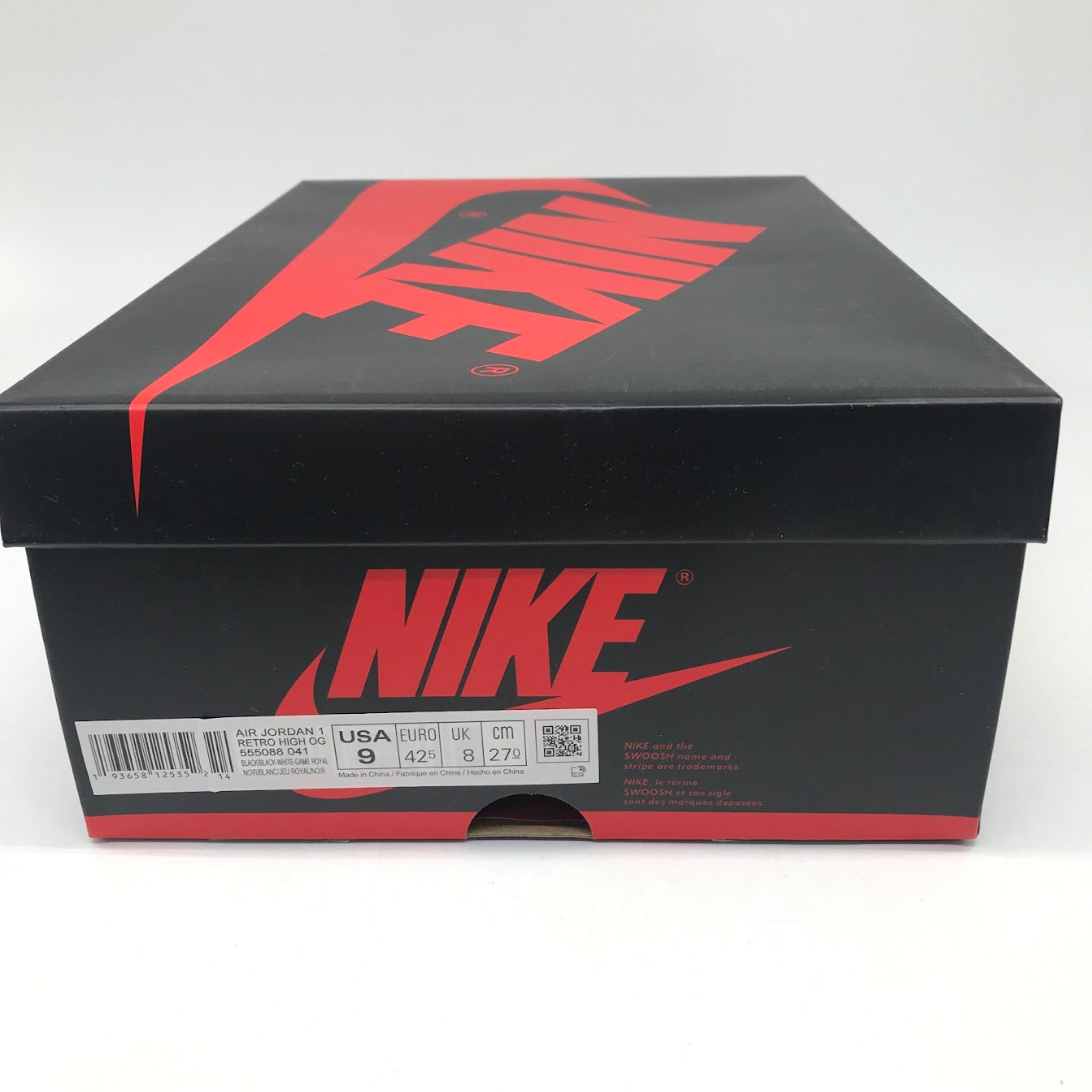 NIKE | ナイキ AIR JORDAN 1 RETRO HIGH OG "ROYAL TOE" スニーカー 555088-041 ブルー 27cm【倉吉店】