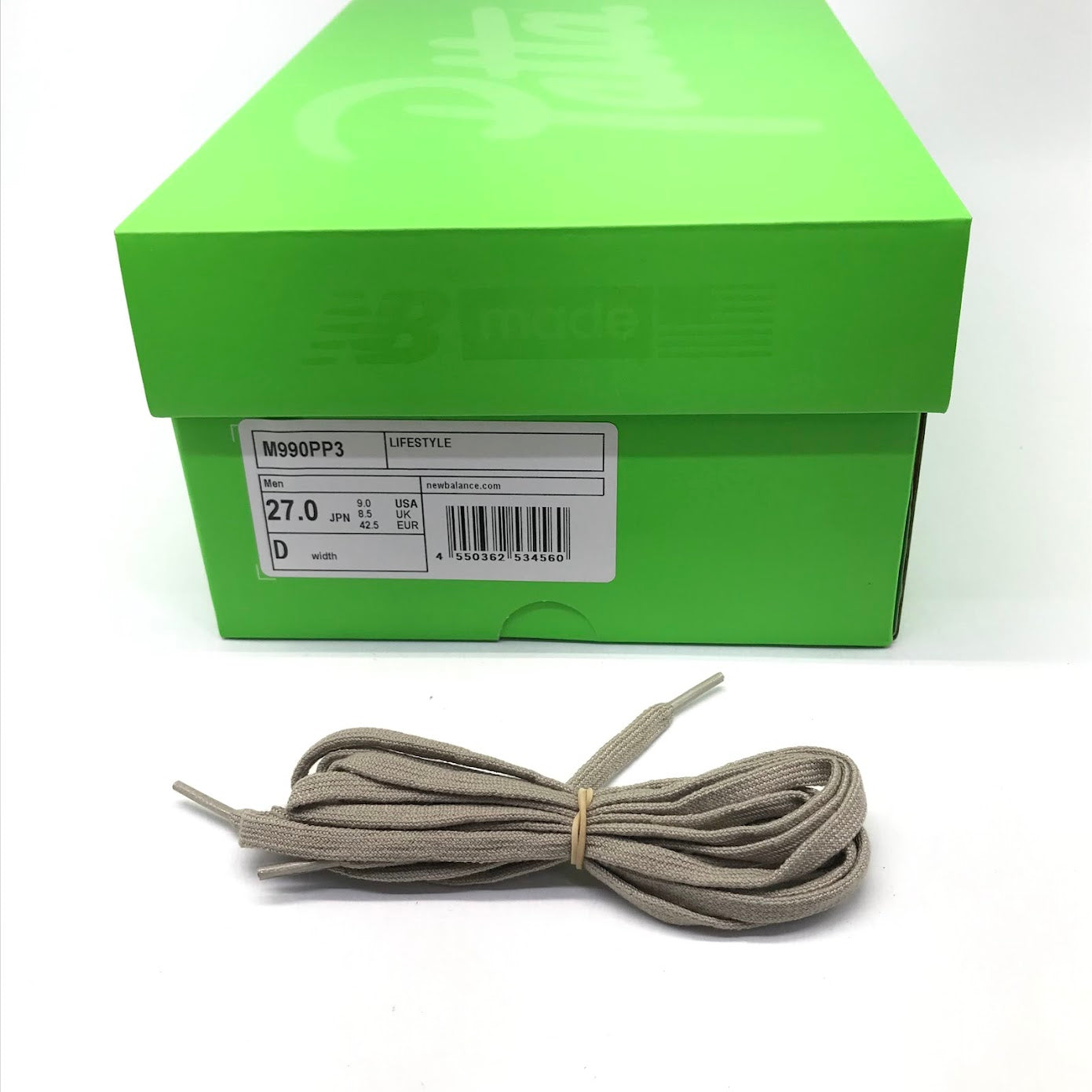 NEW BALANCE | ニューバランス KEEP YOUR FAMILY CLOSE スニーカー M990PP3 グリーン 27cm【倉吉店】